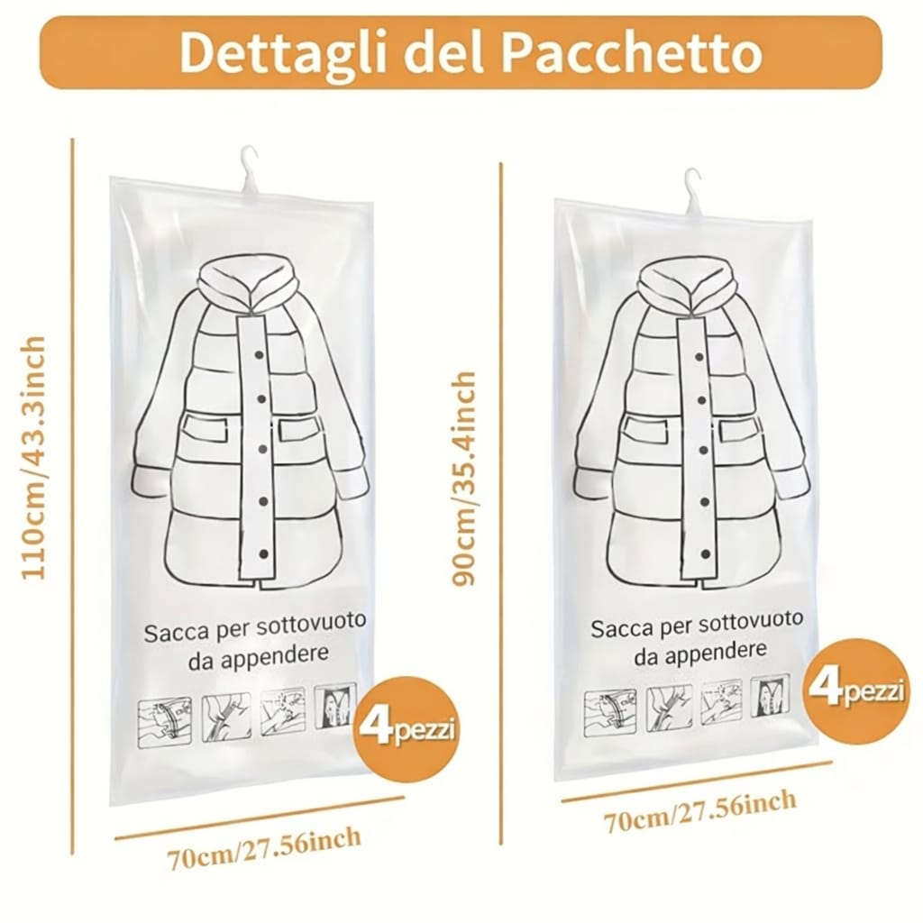 ArmadioMax™ Sacche Sottovuoto Salvaspazio